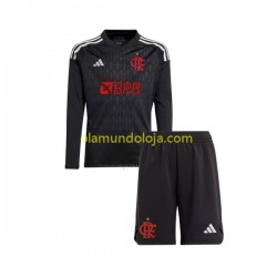 Camisola CR Flamengo Guarda-redes Criança Equipamento Segundo 2023-2024 Manga Comprida